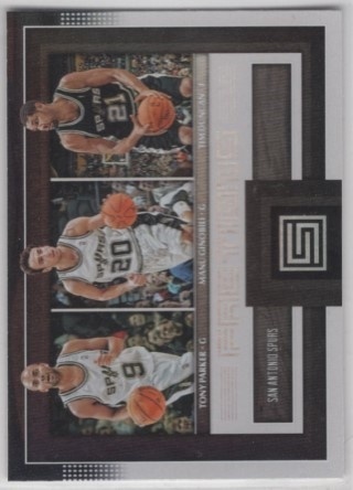 2017-18 Panini Status - Factions #24 - Manu Ginobili / Tim Duncan / Tony Parker - San Antonio Spurs