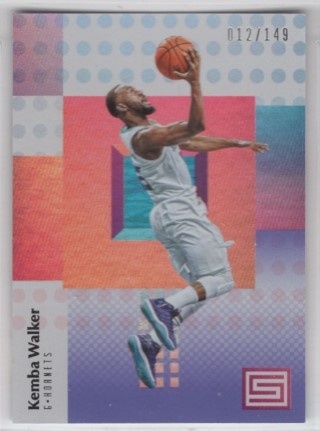 2017-18 Panini Status - Purple #010 - Kemba Walker SN149 - Charlotte Hornets