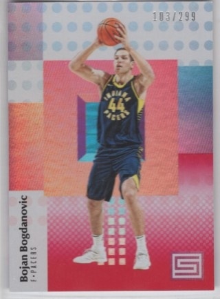 2017-18 Panini Status - Red #003 - Bojan Bogdanovic SN299 - Indiana Pacers