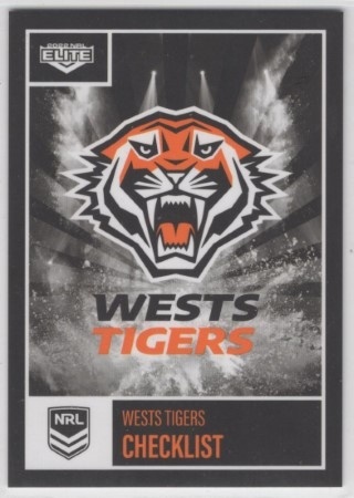 NRL - 2022 Elite - Wests Tigers - Base Cards (Team Set)