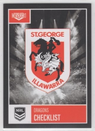 NRL - 2022 Elite - St. George Dragons - Base Cards (Team Set)