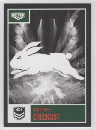 NRL - 2022 Elite - South Sydney Rabbitohs - Base Cards (Team Set)