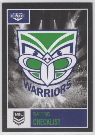 NRL - 2022 Elite - Warriors New Zealand - Base Cards (Team Set)