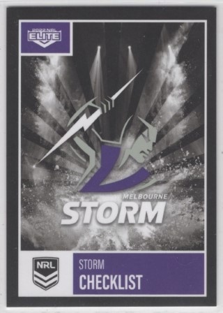 NRL - 2022 Elite - Melbourne Storm - Base Cards (Team Set)