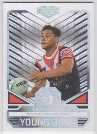 NRL - 2021 Elite - Young Guns #YG27 - Lachlan Lam PR334 - Sydney Roosters