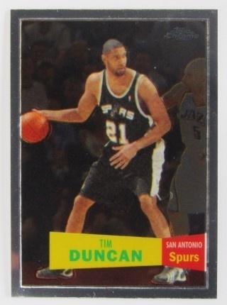 2007-08 Topps Chrome - 1957-58 Variations #021 - Tim Duncan - San Antonio Spurs