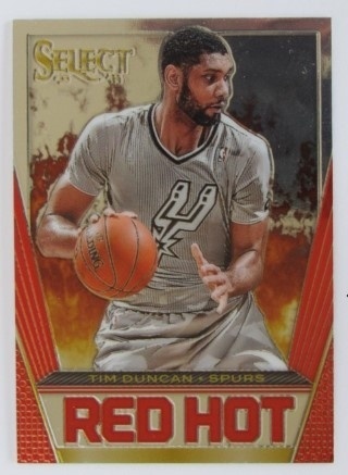 2013-14 Select - Red Hot #22 - Tim Duncan - San Antonio Spurs