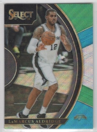 2017-18 Select - Prizm Tri Color #096 - LaMarcus Aldridge - San Antonio Spurs
