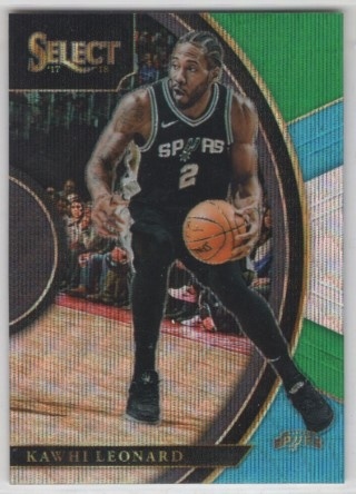 2017-18 Select - Prizm Tri Color #036 - Kawhi Leonard - San Antonio Spurs