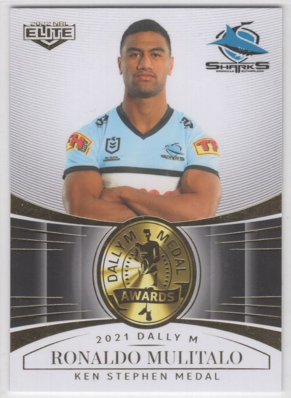 NRL - 2022 Elite - Dally M Awards #DM18 - Ronaldo Mulitalo - Cronulla Sharks