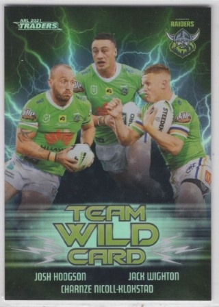 NRL - 2021 Traders - Wild Card Group #WCG02 - Team Wild Card - Canberra Raiders