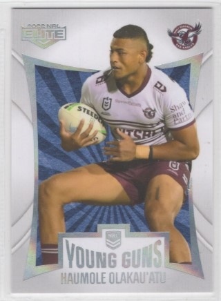 NRL - 2022 Elite - Young Guns #YG12 - Haumole Olakau'atu PR136 - Manly Sea Eagles