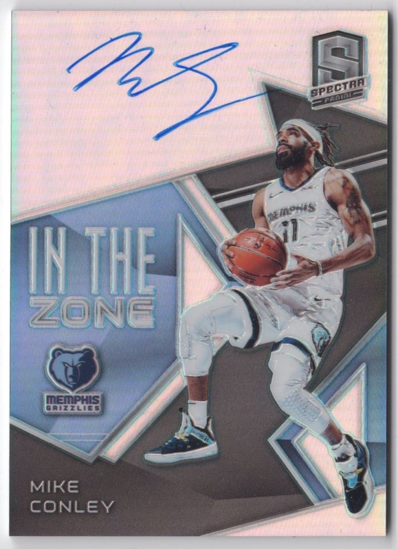 2018-19 Panini Spectra - In The Zone Autographs #IZ-MCL - Mike Conley AUTO, SN75 - Memphis Grizzlies