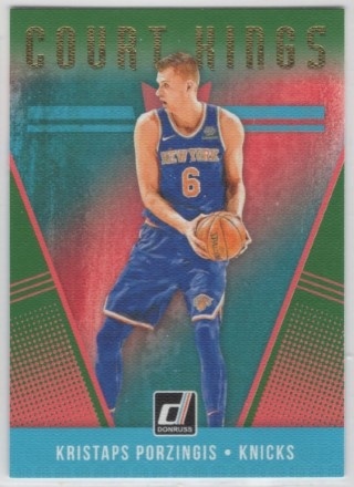 2018-19 Donruss - Court Kings Green Flood #37 - Kristaps Porzingis - New York Knicks