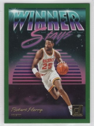 2018-19 Donruss - Winner Stays Green Flood #16 - Robert Horry - Houston Rockets