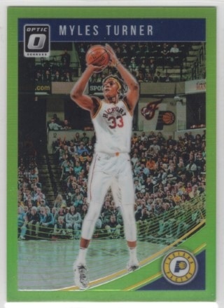 2018-19 Donruss Optic - Lime Green #142 - Myles Turner SN149 - Indiana Pacers