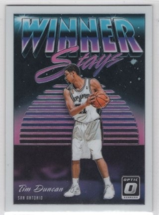 2018-19 Donruss Optic - Winner Stays #12 - Tim Duncan - San Antonio Spurs