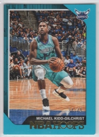 2018-19 Hoops - Teal #149 - Michael Kidd-Gilchrist SN49 - Charlotte Hornets