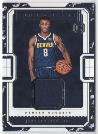 2018-19 Panini Cornerstones - Building Blocks Memorabilia #BB-JV - Jarred Vanderbilt MEM - ROOKIE - Denver Nuggets