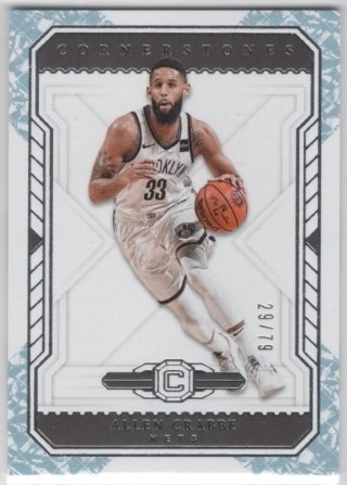 2018-19 Panini Cornerstones - Crystal #003 - Allen Crabbe SN79 - Brooklyn Nets