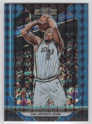 2018-19 Panini Prizm Mosaic - Blue #019 - DeMar DeRozan - San Antonio Spurs