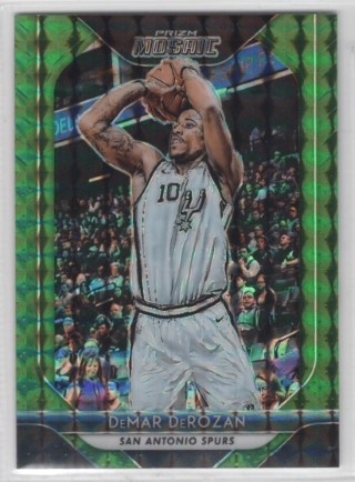 2018-19 Panini Prizm Mosaic - Green #019 - DeMar DeRozan - San Antonio Spurs