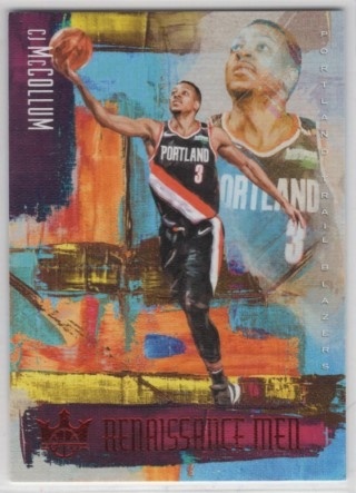 2018-19 Court Kings - Renaissance Men Ruby #27 - CJ McCollum SN99 - Portland Trailblazers