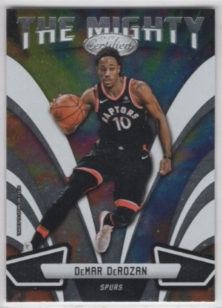 2018-19 Panini Certified - The Mighty #TM-5 - DeMar DeRozan - San Antonio Spurs