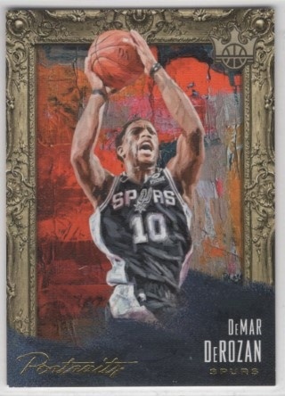 2018-19 Court Kings - Portraits #14 - DeMar DeRozan SN199 - San Antonio Spurs