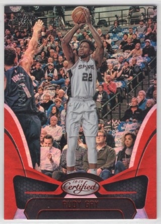 2018-19 Panini Certified - Red #118 Rudy Gay SN299 - San Antonio Spurs