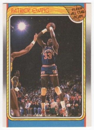 1988-89 Fleer - #130 All Star Team - Patrick Ewing - New York Knicks