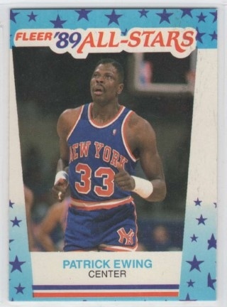 1989-90 Fleer - All Stars Sticker #07 - Patrick Ewing - New York Knicks