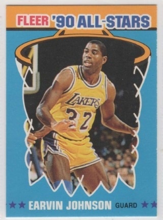 1990-91 Fleer - All Stars #04 - Earvin Johnson - Los Angeles Lakers