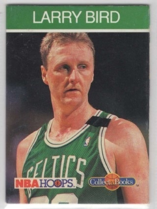 1990-91 Hoops - CollectABooks #37 - Larry Bird - Boston Celtics