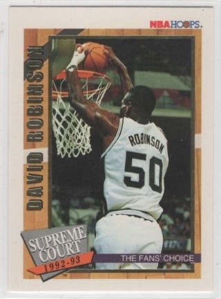 1992-93 Hoops - Supreme Court #SC03 - David Robinson - San Antonio Spurs