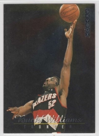 1992-93 Skybox - Thunder and Lightning #TL2 - Buck Williams / Clyde Drexler - Portland Trail Blazers