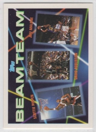 1992-93 Topps - Beam Team #4 - Karl Malone / John Stockton / Dominique Wilkins - Utah Jazz / Atlanta Hawks