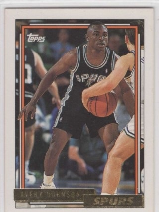 1992-93 Topps - Gold #287 - Avery Johnson - San Antonio Spurs