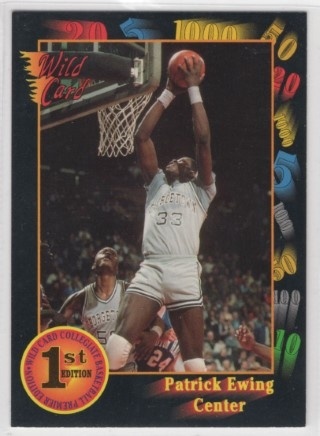 1991-92 Wild Card - #15 Patrick Ewing - Georgetown Hoyas