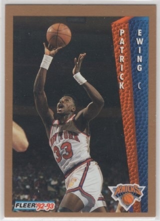 1992-93 Fleer Drake's - #35 Patrick Ewing - New York Knicks