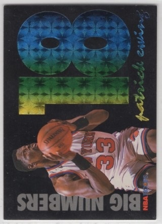 1994-95 Hoops - Big Numbers Rainbow #BN04 - Patrick Ewing - New York Knicks