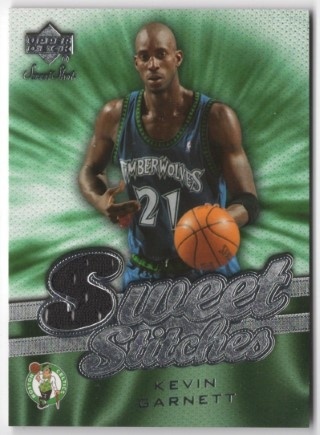 2007-08 Upper Deck Sweet Shot - Sweet Stitches #ST-KG - Kevin Garnett MEM - Boston Celtics