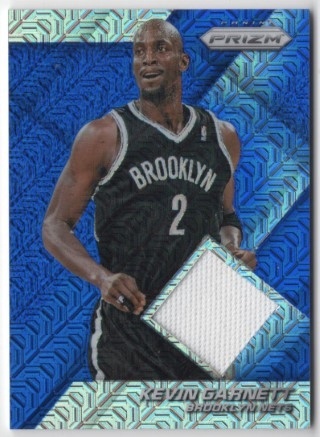 2014-15 Panini Prizm - Jerseys Prizm Blue Mojo #20 - Kevin Garnett MEM - Brooklyn Nets