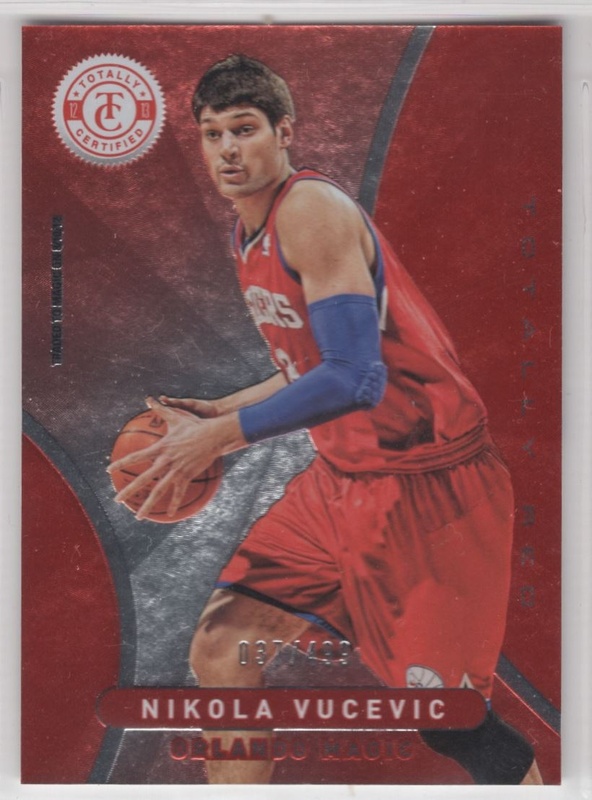 2012-13 Totally Certified - Totally Red #230 - Nikola Vucevic SN499 - Rookie Year - Orlando Magic