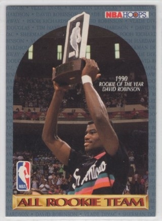 1990-91 Hoops - All Rookie Team #NNO - David Robinson  - San Antonio Spurs