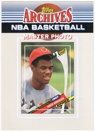 1992-93 Topps Archives - Master Photos #1987 - David Robinson - 5x7 OVERSIZED - San Antonio Spurs