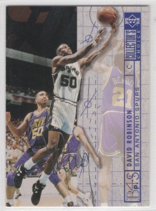 1994-95 Collector's Choice - Silver Signature #395 - David Robinson BP - San Antonio Spurs