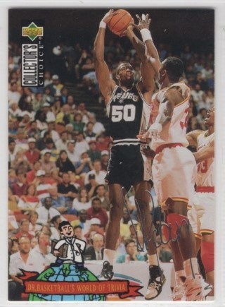 1994-95 Collector's Choice - Silver Signature #403 - David Robinson TRIV - San Antonio Spurs