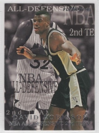 1994-95 Fleer - All Defensive Team #8 - David Robinson - San Antonio Spurs