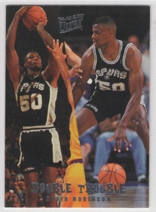 1994-95 Ultra - Double Trouble #08 - David Robinson - San Antonio Spurs